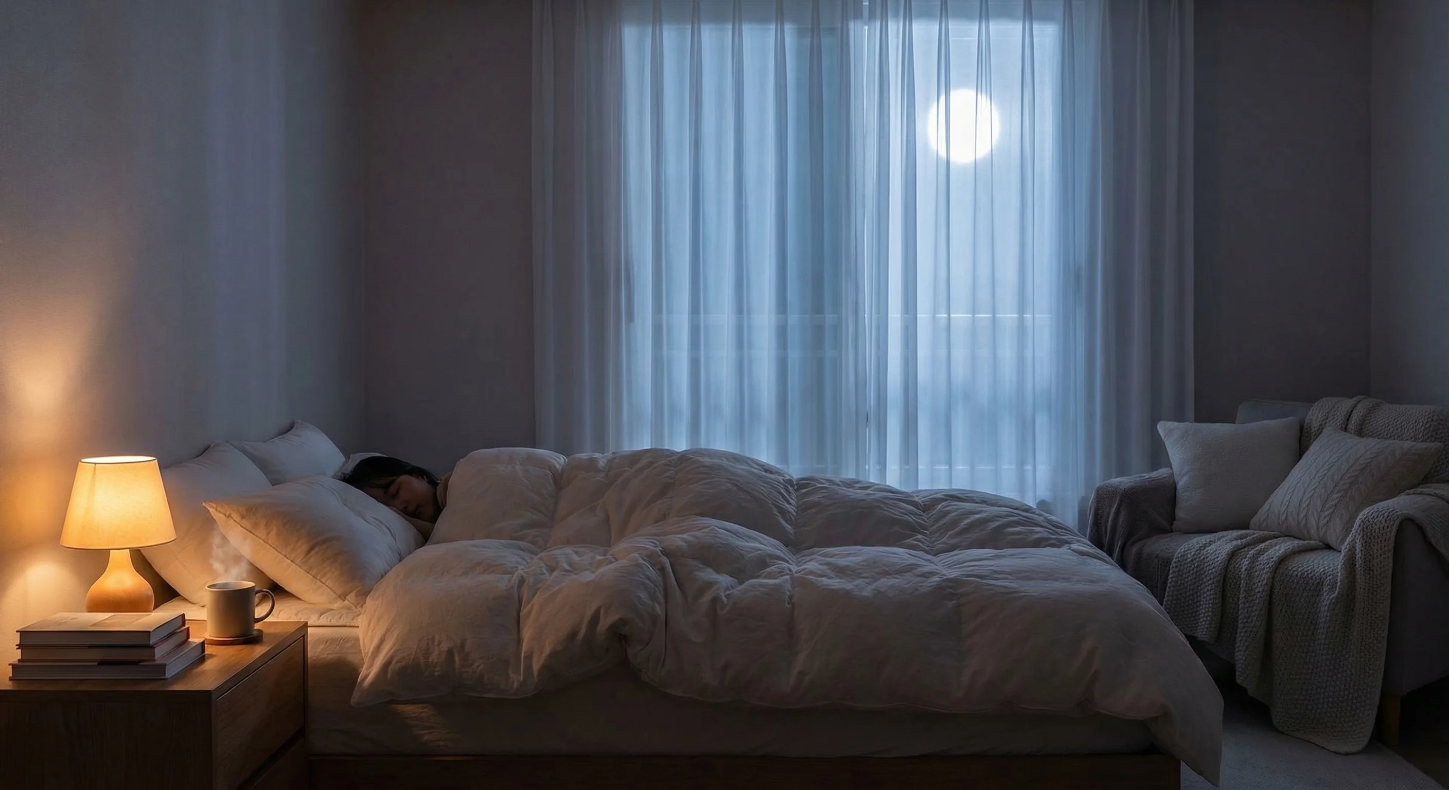 静かな夜の睡眠環境